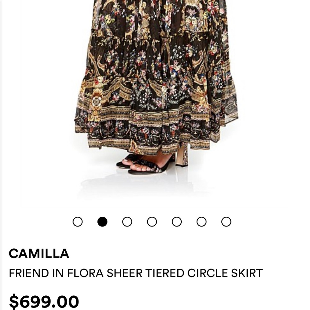 💥PRICE DROP! Camilla “Friend In Flora” skirt BNWT - Picture 9 of 9